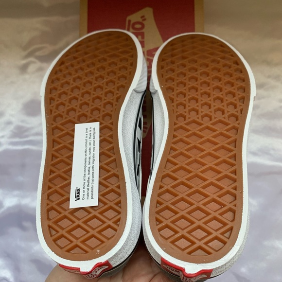 Vans Youth Size 1 Ward Flame Check Shoes - Picture 4 of 8